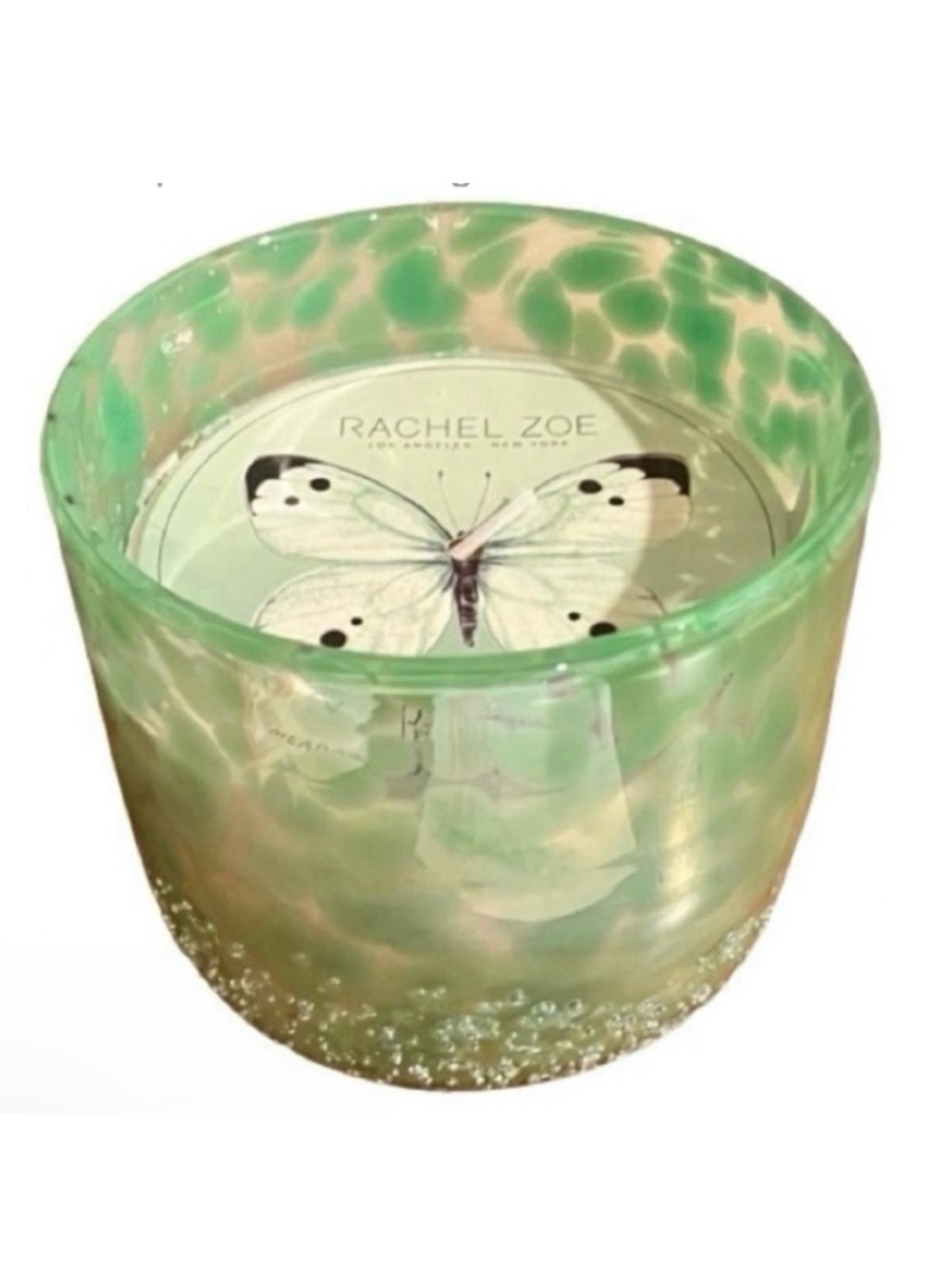 🆕- Rachel Zoe Butterfly Garden Soy Wax Candle in Gorgeous Green Glass Jar